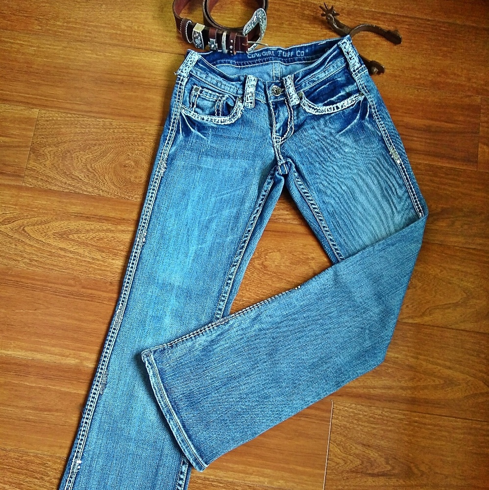 Cowgirl Tuff XOXO Boot Cut Jeans - Picture 3 of 8